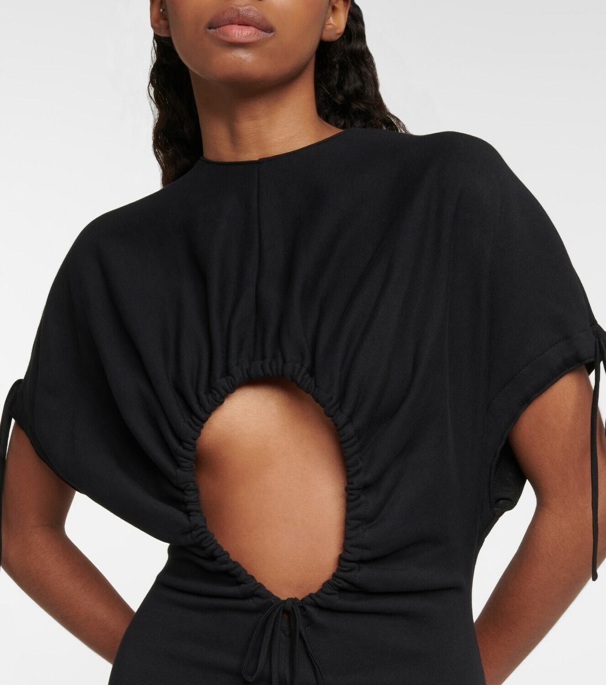 Christopher Kane - Cutout cotton midi dress