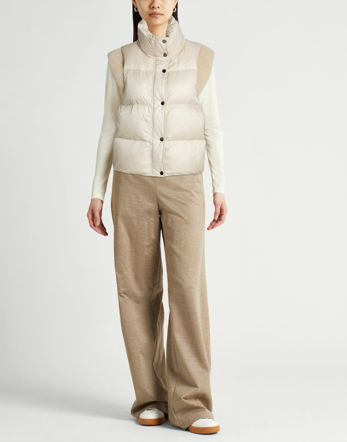 Peserico Womens Vest Ivory