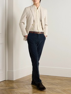 Boglioli - Grandad-Collar Linen Shirt - Neutrals