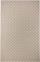 Off-White Beige & Taupe Arrow Pattern Tablecloth