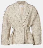 Erdem Cotton-blend tweed peplum jacket