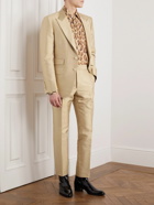 TOM FORD - Slim-Fit Satin-Twill Suit Jacket - Gold