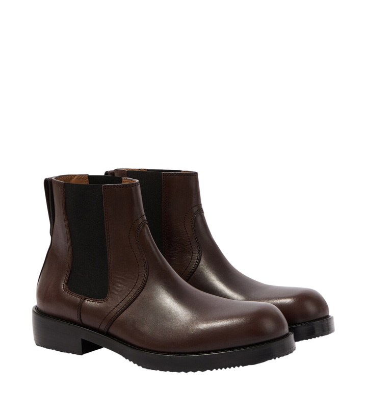 Photo: Dries Van Noten Leather Chelsea boots