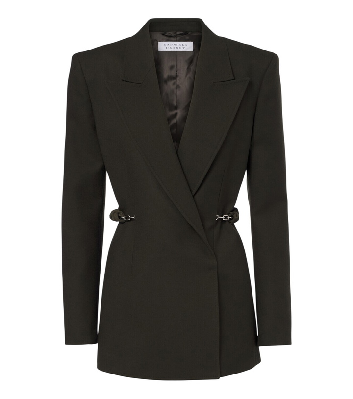 Photo: Gabriela Hearst Epona chain-detail virgin wool blazer