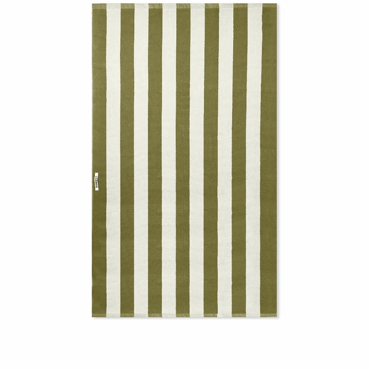 Photo: HOMMEY Striped Towel in Matcha Stripes