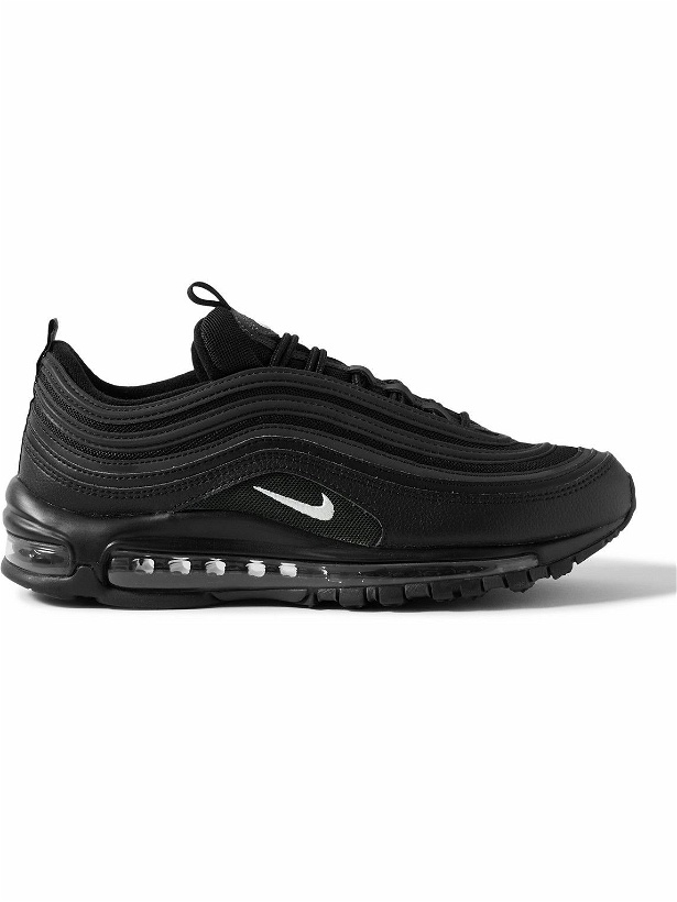 Photo: Nike - Air Max 97 Mesh and Leather Sneakers - Black