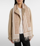 Loewe Anagram wool and cashmere scarf