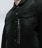Balenciaga Size Sticker oversized denim jacket