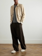 Incotex - Montedoro Suede Bomber Jacket - Neutrals