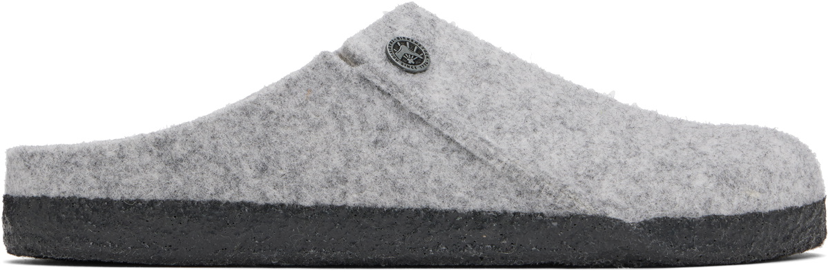Birkenstock Gray Narrow Zermatt Slippers