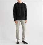 Dunhill - Hallmark Appliquéd Loopback Cotton-Jersey Sweatshirt - Black