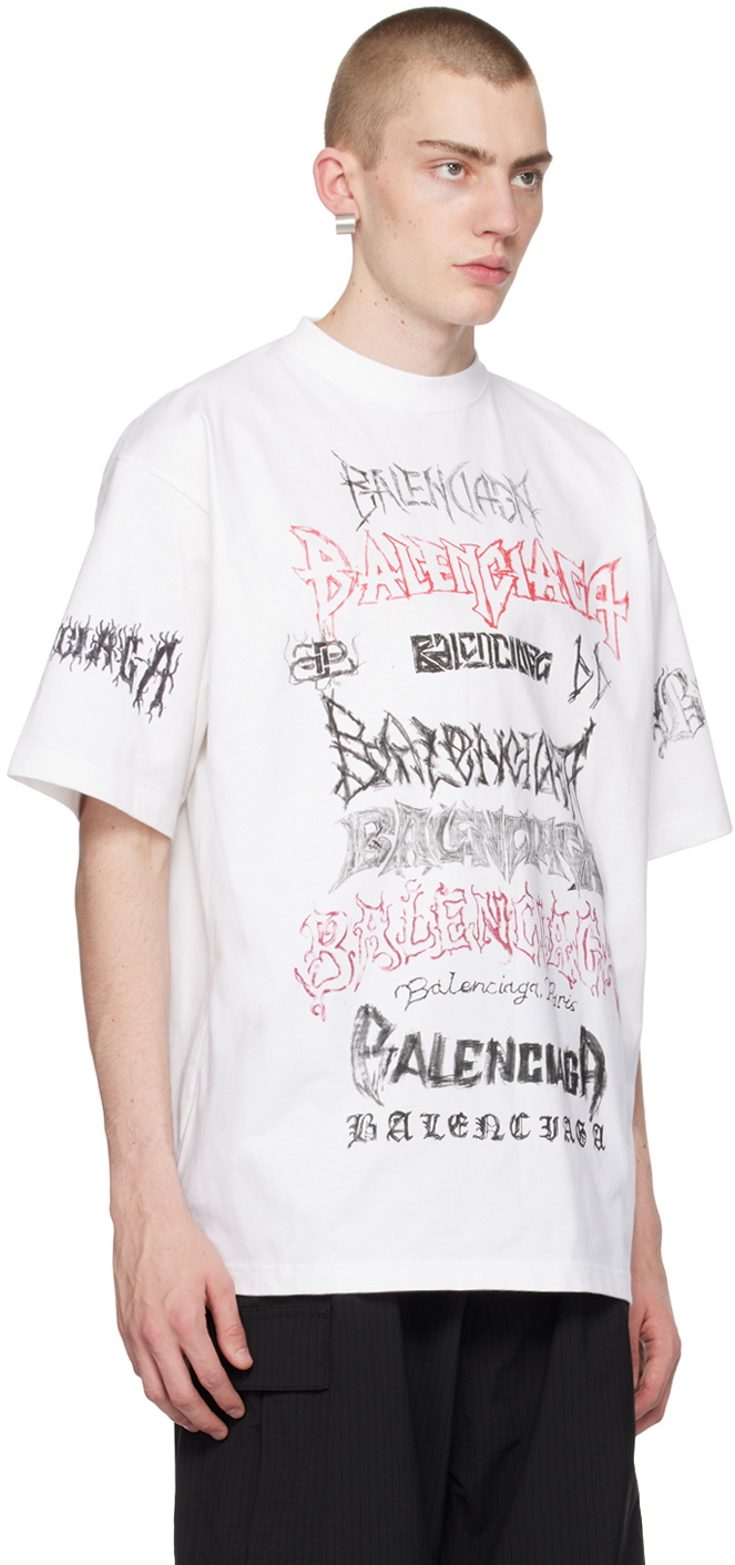 Balenciaga White DIY Metal T-Shirt Balenciaga