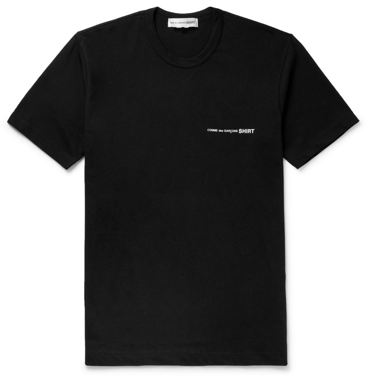 Photo: Comme des Garçons SHIRT - Logo-Print Cotton-Jersey T-Shirt - Black