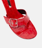 Christen Helix 95 patent leather thong sandals
