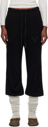 OPEN YY Black Layered Knee Socks Lounge Pants