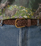 Loewe Chunky woven suede belt