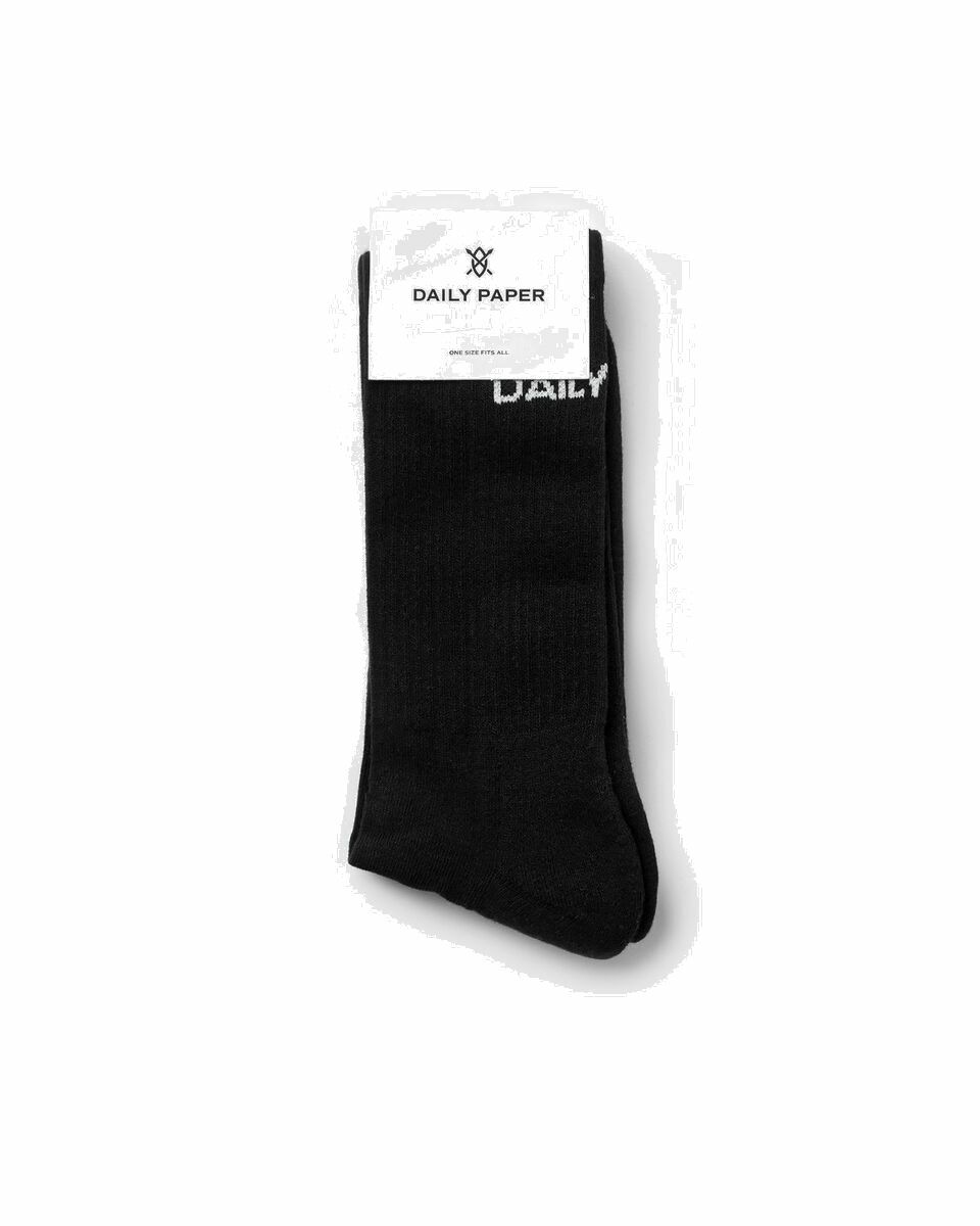 Photo: Daily Paper E Type Sock Black - Mens - Socks