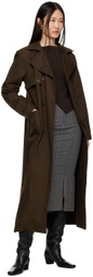 Paloma Wool Brown Pauet Trench Coat