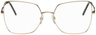 Marc Jacobs Gold Metal Square Glasses