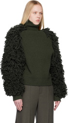Jean Paul Gaultier Khaki 'The Loop-Stitch' Sweater