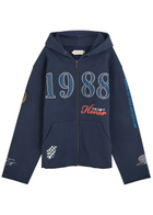 Honor The Gift 1988 Embroidered Hooded Cotton Sweatshirt Navy