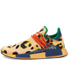 Adidas x Pharrel Williams HU NMD Animal Sneakers in Pulse Amber/Bold Gold/Core 