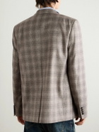CELINE - Prince of Wales Checked Wool and Cashmere-Blend Blazer - Gray