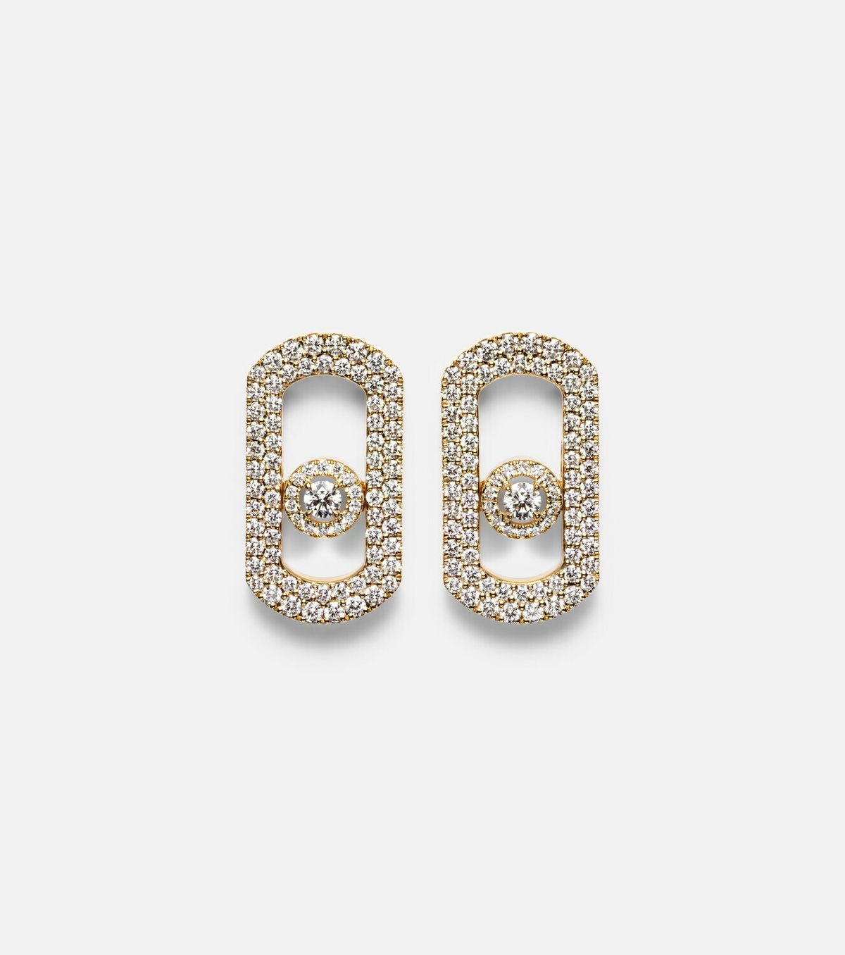 Messika So Move 18kt gold earrings with diamonds