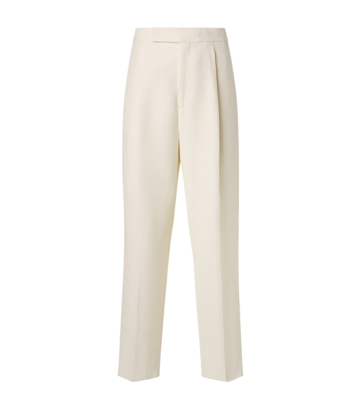 Photo: Zegna Wool and linen wide-leg pants