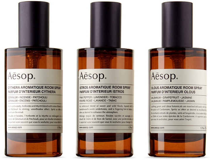 Photo: Aesop Aromatique Room Spray Trio Set
