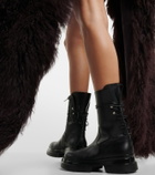 Ann Demeulemeester Kole leather back lace-up boots