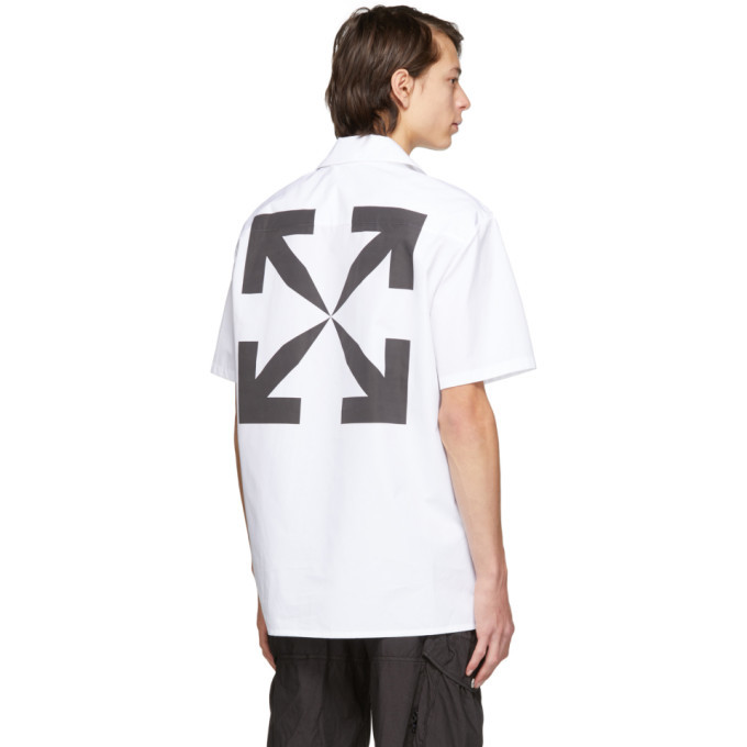 Off-White White Mona Lisa Holiday Short Sleeve Shirt Off-White
