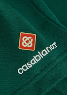 Casablanca Logo Cotton Shorts Green