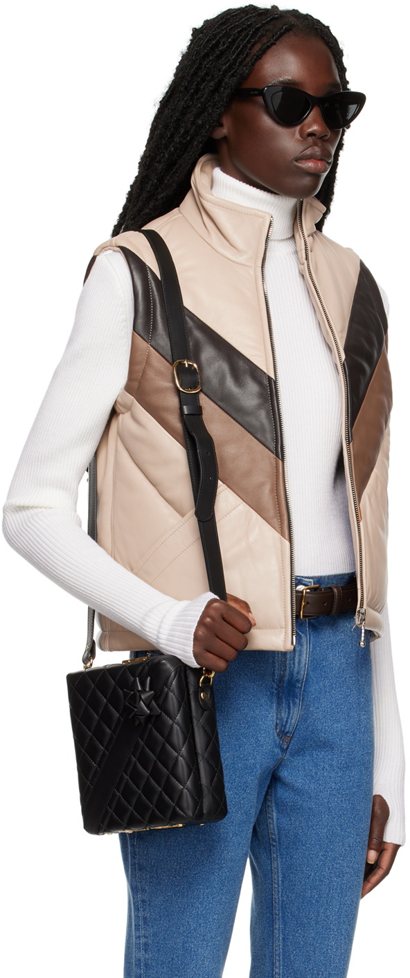 Ernest W. Baker SSENSE Exclusive Brown 70's Leather Vest