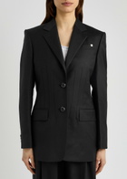 Helmut Lang Darted Wool Blazer Black