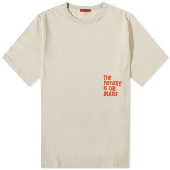 Photo: The Future Is On Mars Men's T-Shirt in Pale Grey