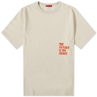 The Future Is On Mars Men's T-Shirt in Pale Grey