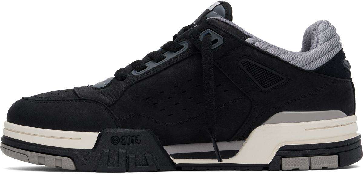 Axel Arigato Gray Calf Leather Bos Taurus Chunky Sneakers