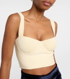 Galvan Nyx embellished bra top
