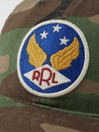 RRL - Logo-Appliquéd Camouflage-Print Cotton-Ripstop Baseball Cap