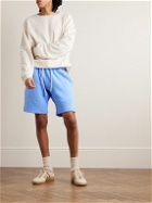Bather - Straight-Leg Organic Cotton-Jersey Shorts - Blue
