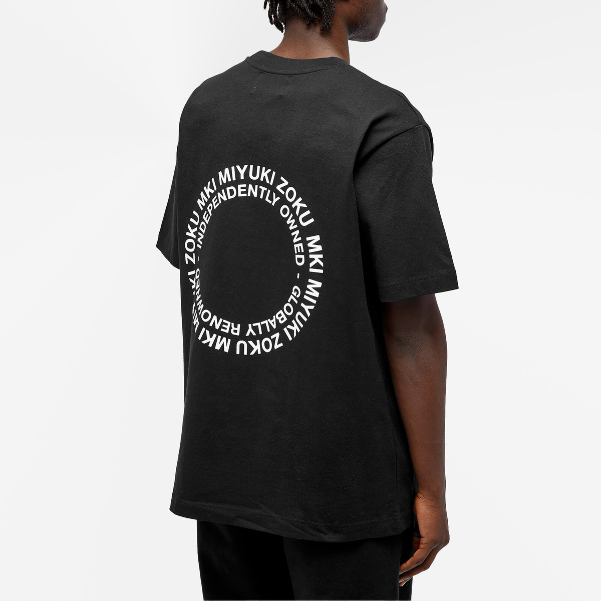 Msize CIRCLE Ē DRIP T-SHIRT (BLACK) Mastermind World - Distressed Oversized Circle Logo S/S T