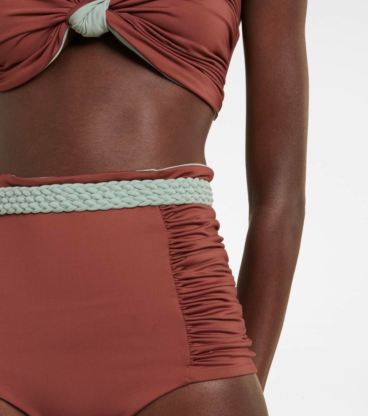 Johanna Ortiz Reversible ruched bikini bottoms