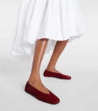 The Row Eva Two calf hair ballet flats