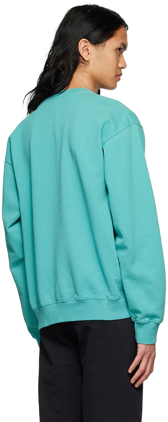 Sporty & Rich Blue Cotton Sweatshirt Sporty & Rich