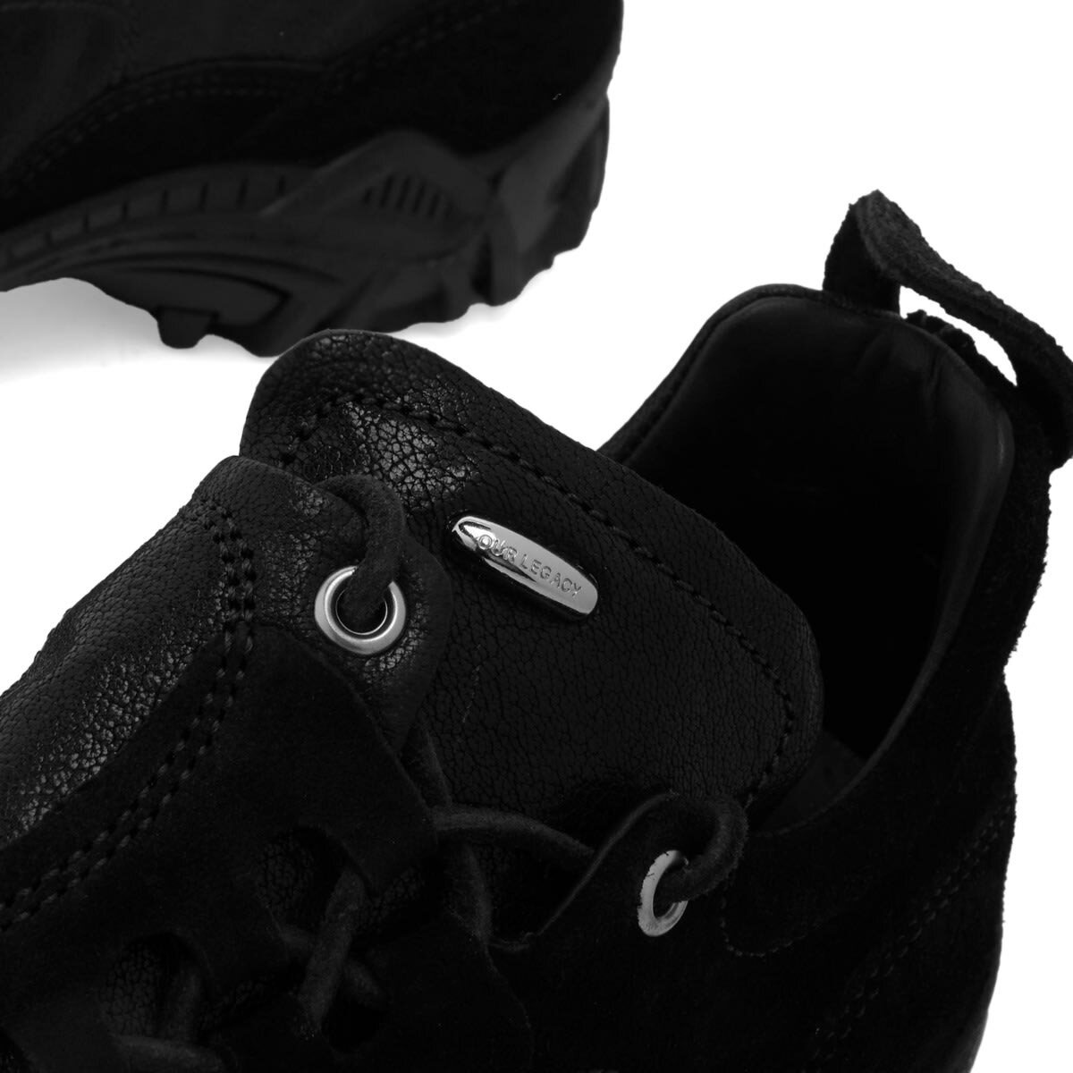 Our Legacy Women's Gabe Sneakers in Stealth Black Leather