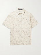 JACQUEMUS - Moisson Oversized Floral-Print Cotton and Linen-Blend Shirt - Neutrals