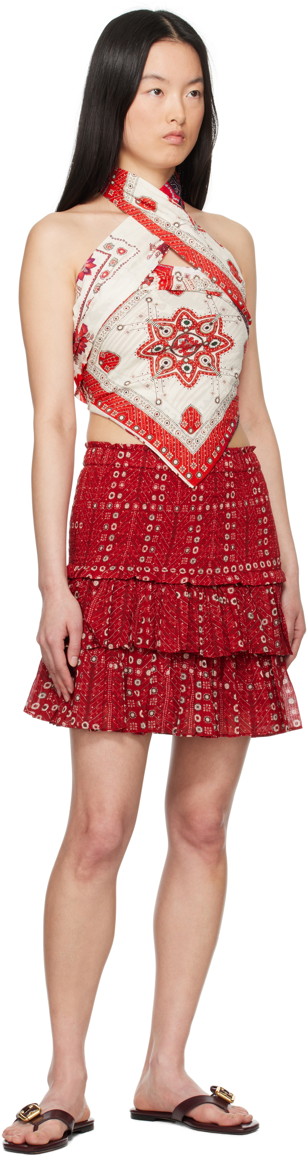 Isabel Marant Etoile Red Naomi Miniskirt