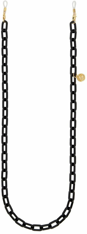 Photo: LINDA FARROW Black Square Sunglasses Chain