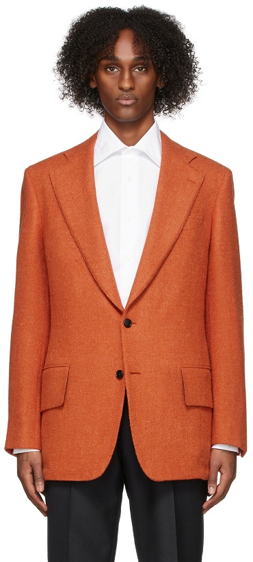 Photo: Factor's SSENSE Exclusive Orange Wool Blazer
